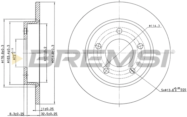 BREMSI féktárcsa - CD7420S - TothCarparts
