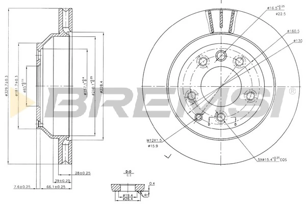 BREMSI féktárcsa - CD7580V - TothCarparts