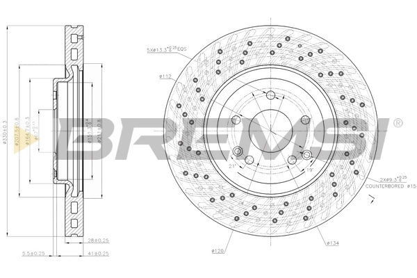 BREMSI féktárcsa - CD7582V - TothCarparts