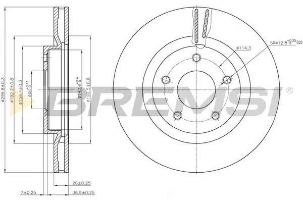 BREMSI féktárcsa - CD7589V - TothCarparts
