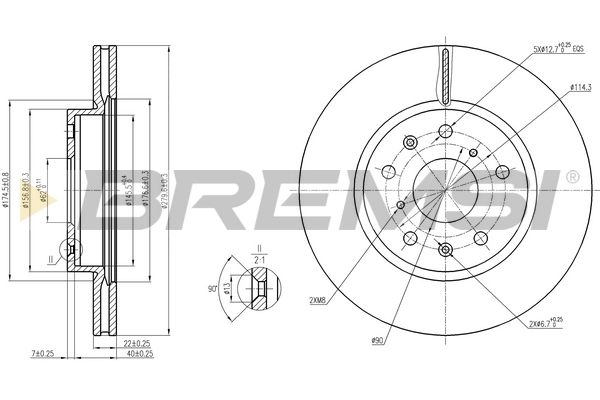 BREMSI féktárcsa - CD7620V - TothCarparts