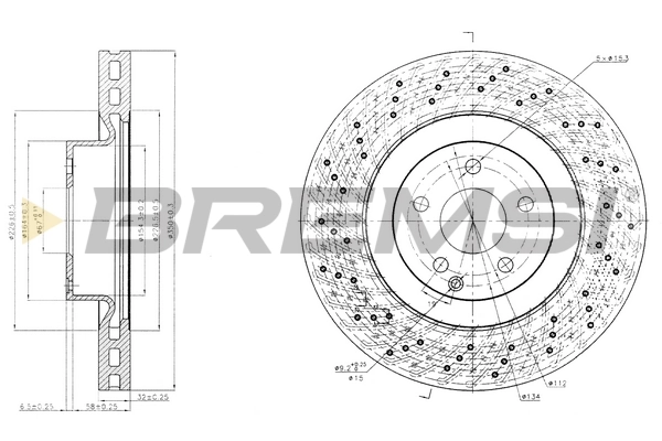 BREMSI féktárcsa - CD7639V - TothCarparts