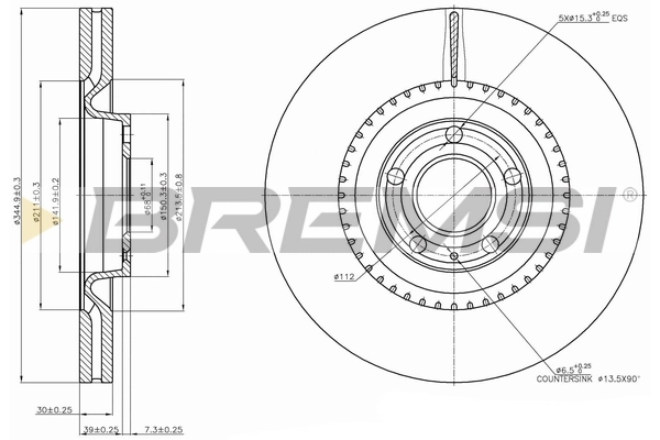 BREMSI féktárcsa - CD7661V - TothCarparts