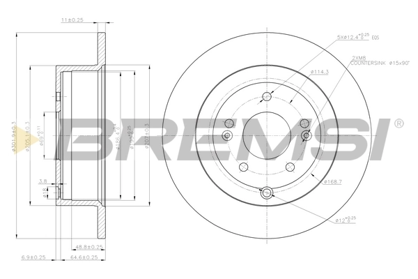 BREMSI féktárcsa - CD7671S - TothCarparts