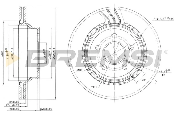 BREMSI féktárcsa - CD7672V - TothCarparts