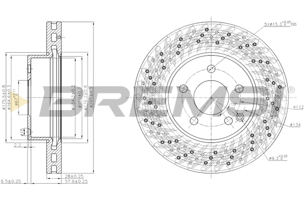 BREMSI féktárcsa - CD7693V - TothCarparts