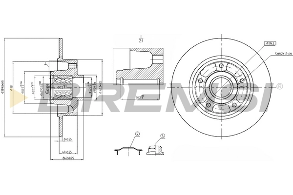 BREMSI féktárcsa - CD7732S - TothCarparts