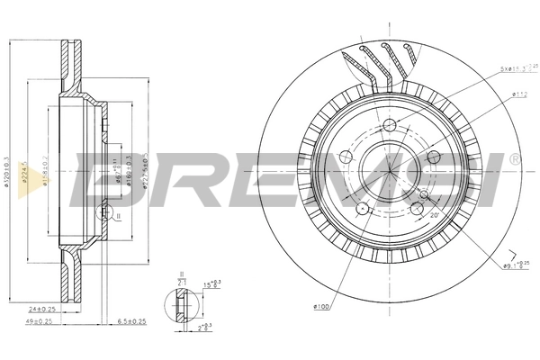 BREMSI féktárcsa - CD7771V - TothCarparts