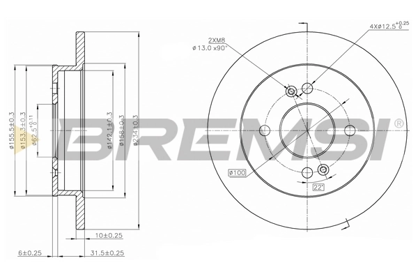 BREMSI féktárcsa - CD7793S - TothCarparts