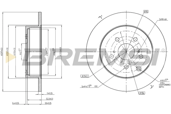 BREMSI féktárcsa - CD7881S - TothCarparts