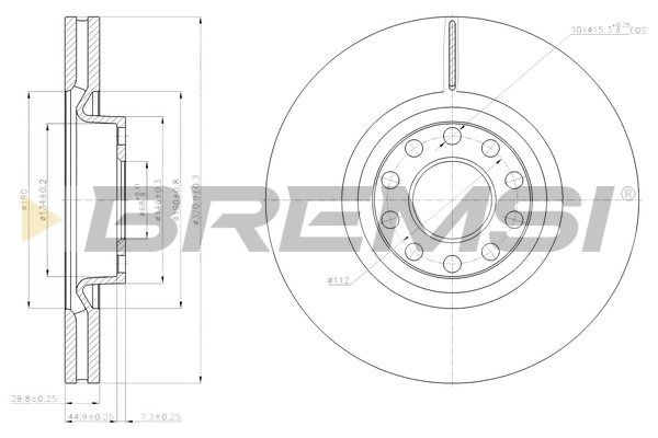 BREMSI féktárcsa - CD7983V - TothCarparts