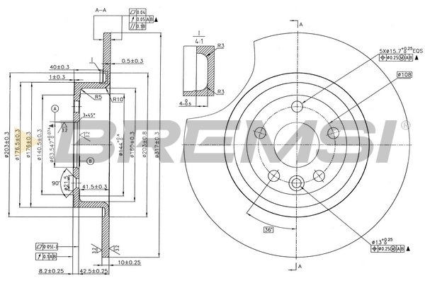 BREMSI féktárcsa - CD8771V - TothCarparts