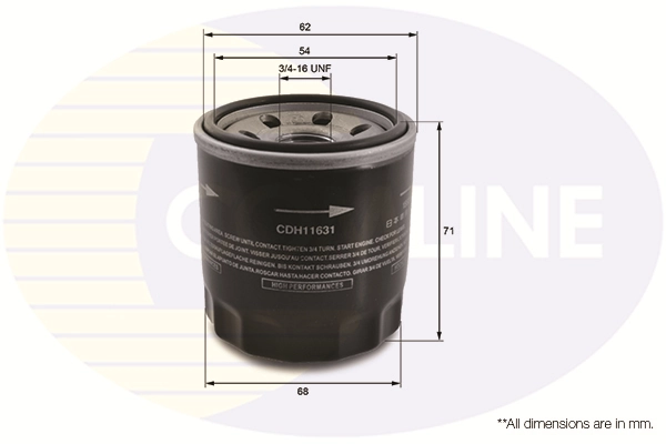 COMLINE olajszűrő - CDH11631 - TothCarparts