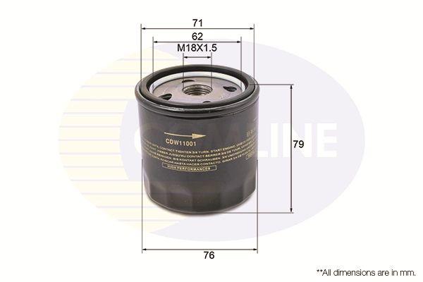 COMLINE olajszűrő - CDW11001 - TothCarparts