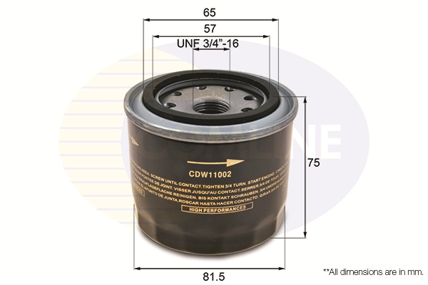 COMLINE olajszűrő - CDW11002 - TothCarparts
