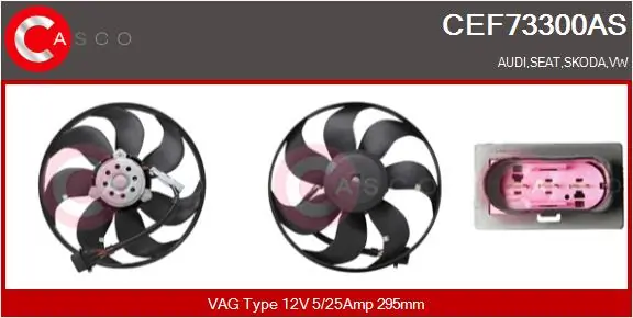 CASCO ventilátor, motorhűtés - CEF73300AS - TothCarparts