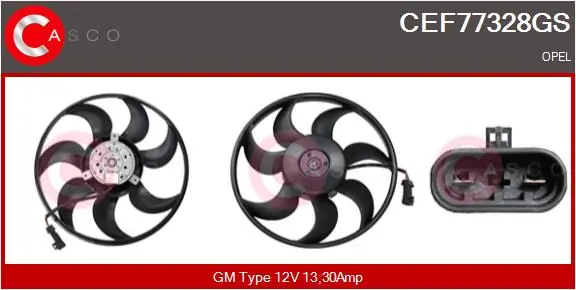 CASCO ventilátor, motorhűtés - CEF77328GS - TothCarparts