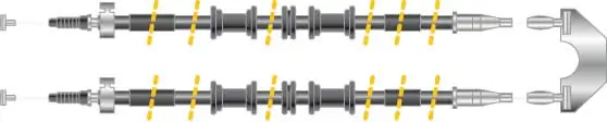 MGA huzal, rögzítőfék - CF5352 - TothCarparts