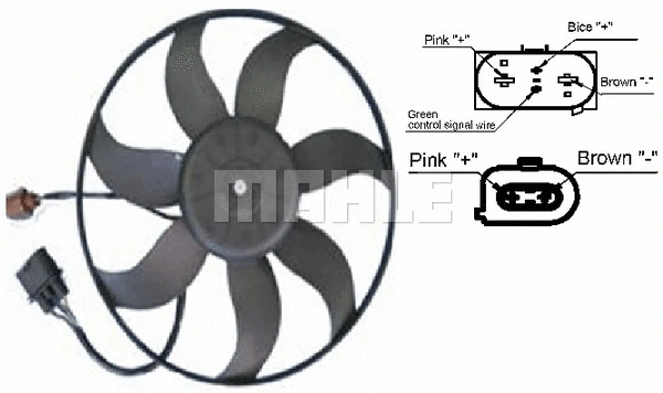 MAHLE ventilátor, motorhűtés - CFF 187 001S - TothCarparts
