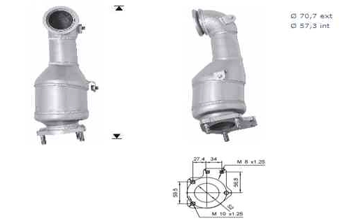 VEGAZ GmbH katalizátor - CHK-947 - TothCarparts
