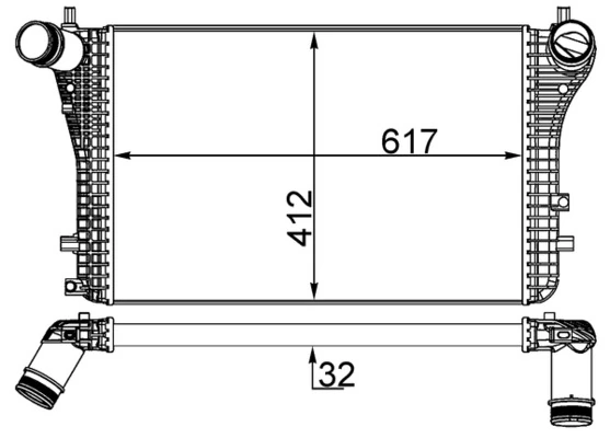 MAHLE töltőlevegő-hűtő - CI 207 000S - TothCarparts