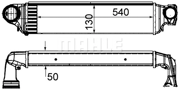 MAHLE töltőlevegő-hűtő - CI 425 000S - TothCarparts