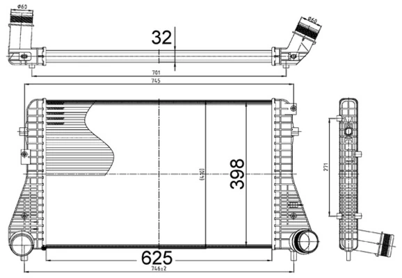 MAHLE töltőlevegő-hűtő - CI 517 000S - TothCarparts