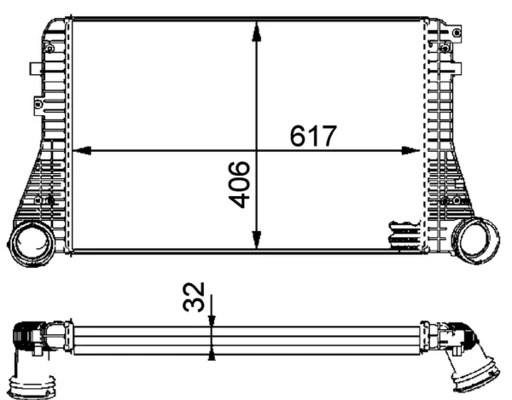 MAHLE töltőlevegő-hűtő - CI 83 000P - TothCarparts
