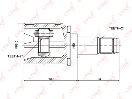 LYNXAUTO csuklókészlet, hajtótengely - CI-3723 - TothCarparts