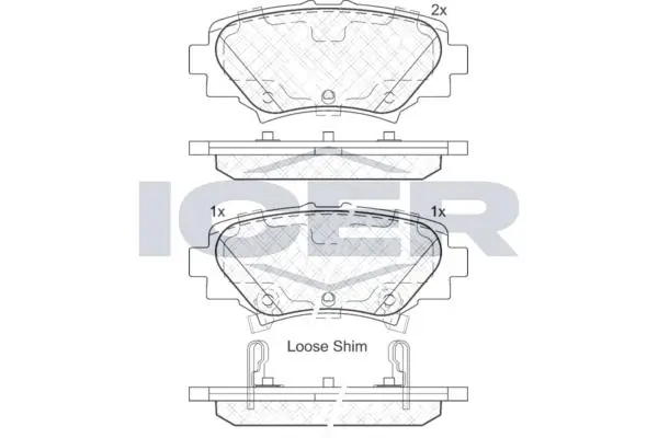 ANDEL fékbetétkészlet, tárcsafék - 182169 - TothCarparts