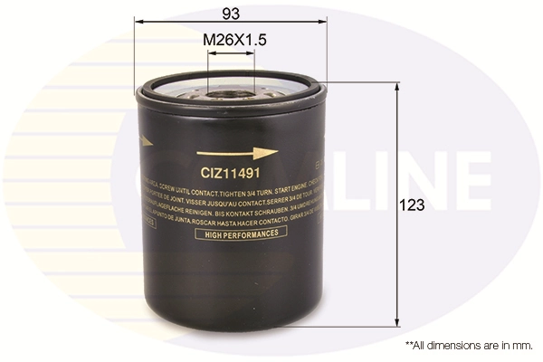 COMLINE olajszűrő - CIZ11491 - TothCarparts