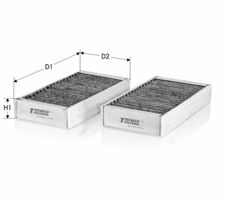 TECNECO FILTERS szűrő, utastér levegő - CK2533C-2 - TothCarparts