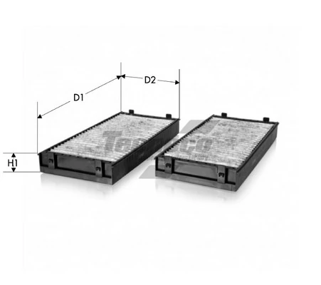 TECNECO FILTERS szűrő, utastér levegő - CK2941C-2 - TothCarparts