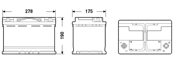 CENTRA Indító akkumulátor - CK720 - TothCarparts