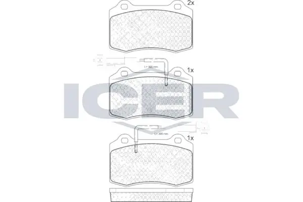 ANDEL fékbetétkészlet, tárcsafék - 181598 - TothCarparts