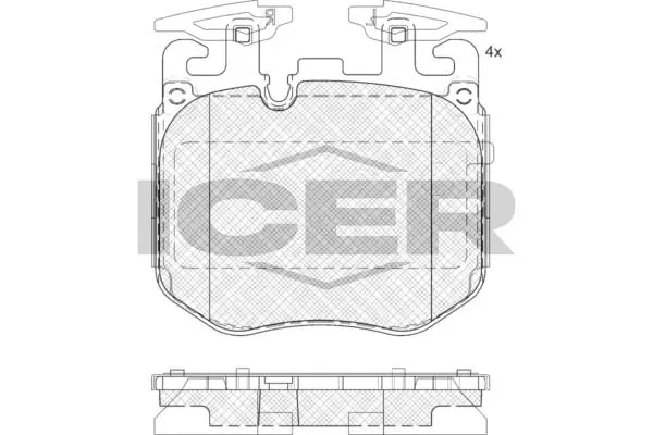 ANDEL fékbetétkészlet, tárcsafék - 182265 - TothCarparts