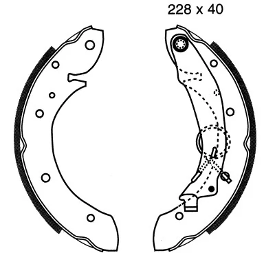 ANDEL fékpofakészlet - A1589 - TothCarparts