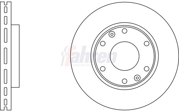 Fahren féktárcsa - FBD6638 - TothCarparts