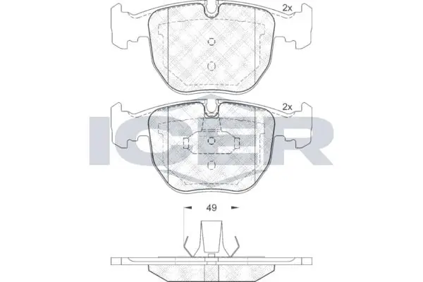 ANDEL fékbetétkészlet, tárcsafék - 181530 - TothCarparts