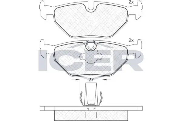ANDEL fékbetétkészlet, tárcsafék - 181141 - TothCarparts
