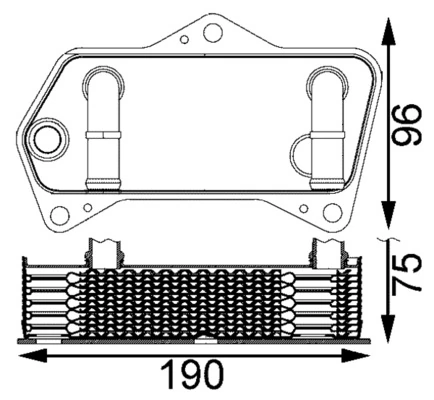 MAHLE Olajhűtő, automata sebességváltó - CLC 202 000S - TothCarparts