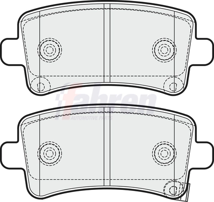 Fahren fékbetétkészlet, tárcsafék - FBP3258 - TothCarparts