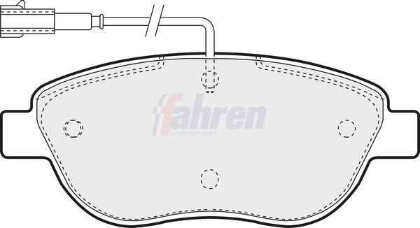 Fahren fékbetétkészlet, tárcsafék - FBP3164 - TothCarparts