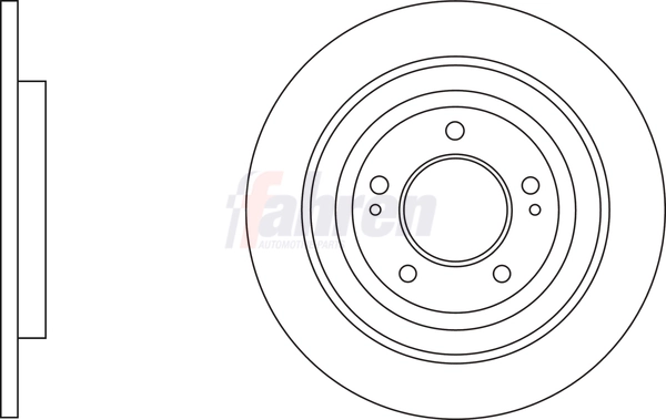 Fahren féktárcsa - FBD7010 - TothCarparts