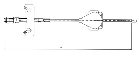 SONOVA huzal, rögzítőfék - CM04750 - TothCarparts