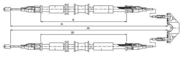 SONOVA huzal, rögzítőfék - CM12240 - TothCarparts
