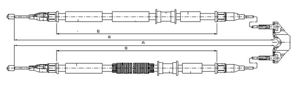 SONOVA huzal, rögzítőfék - CM12280 - TothCarparts