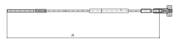 SONOVA huzal, rögzítőfék - CM12450 - TothCarparts