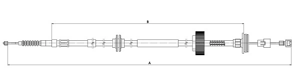 SONOVA huzal, rögzítőfék - CM21420 - TothCarparts