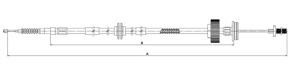 SONOVA huzal, rögzítőfék - CM21430 - TothCarparts